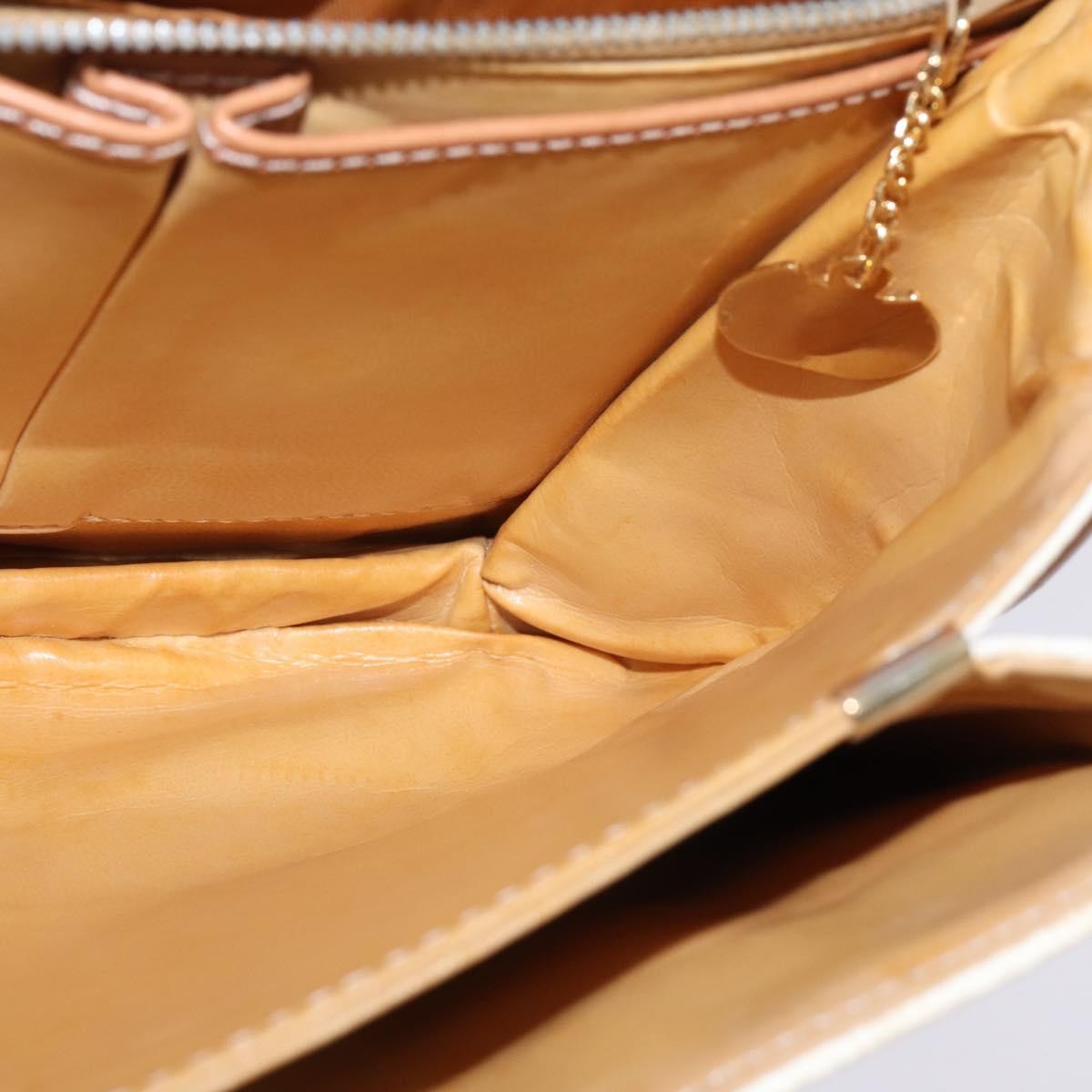 Celine Macadam Shoulder Pvc Leather White Canvas Bag (Pre-Owned)