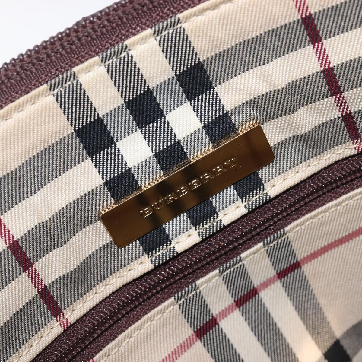 Burberry Shoulder Bag Leather Brown Leather Shoulder Bag Bag (Pre-Owned)