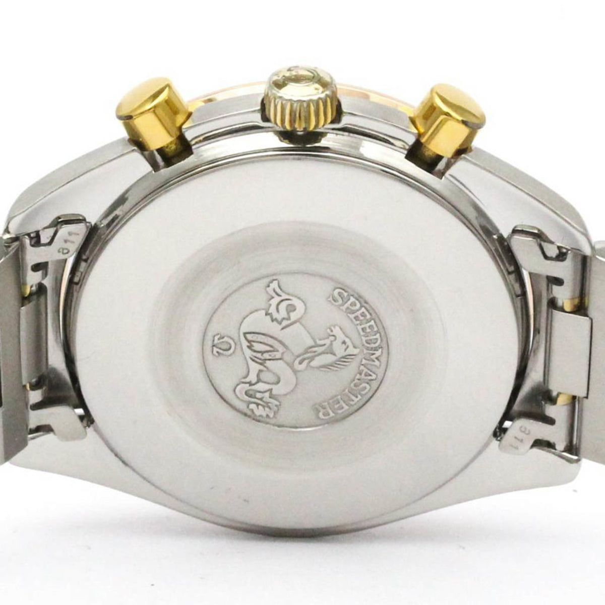 Omega Speedmaster Reduced Chronograph Automatic Stainless Steel And Yellow Gold Watch (Pre-Owned)