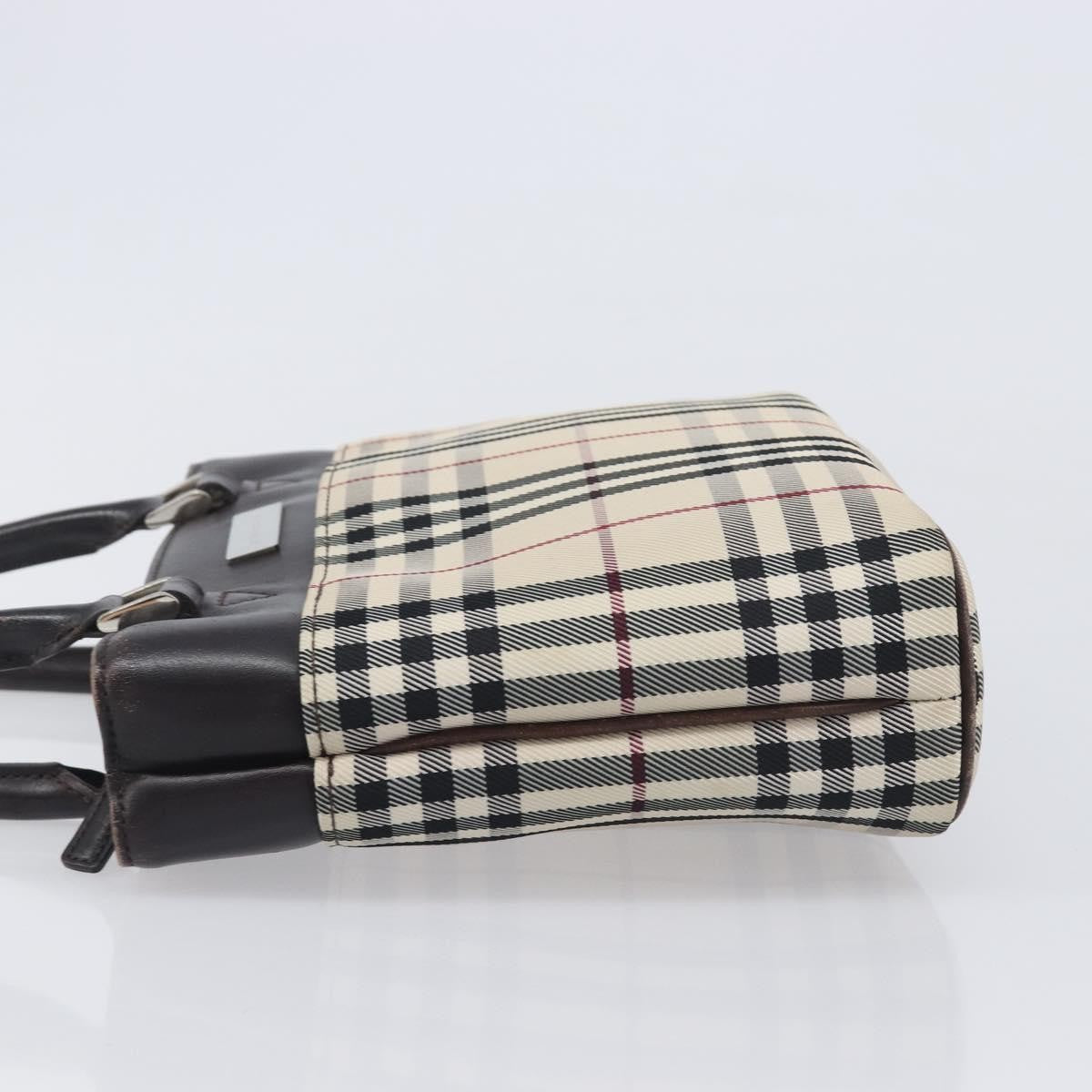 Burberry Nova Check Nova Check Canvas Beige Canvas Handbag (Pre-Owned)