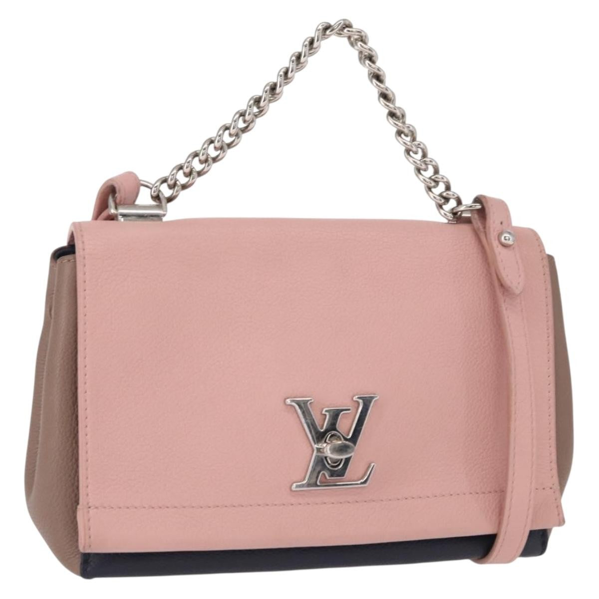 Louis Vuitton Lockme Ii Leather Pink Leather Shoulder Bag Bag (Pre-Owned)