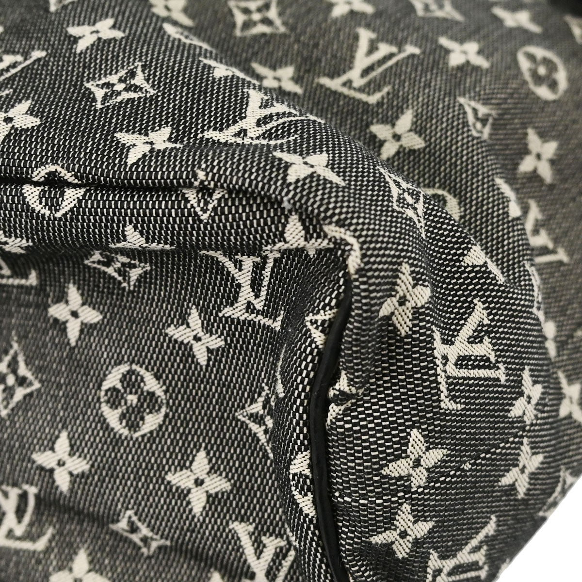 Louis Vuitton Lucille Mini Lin Black Canvas Handbag (Pre-Owned)