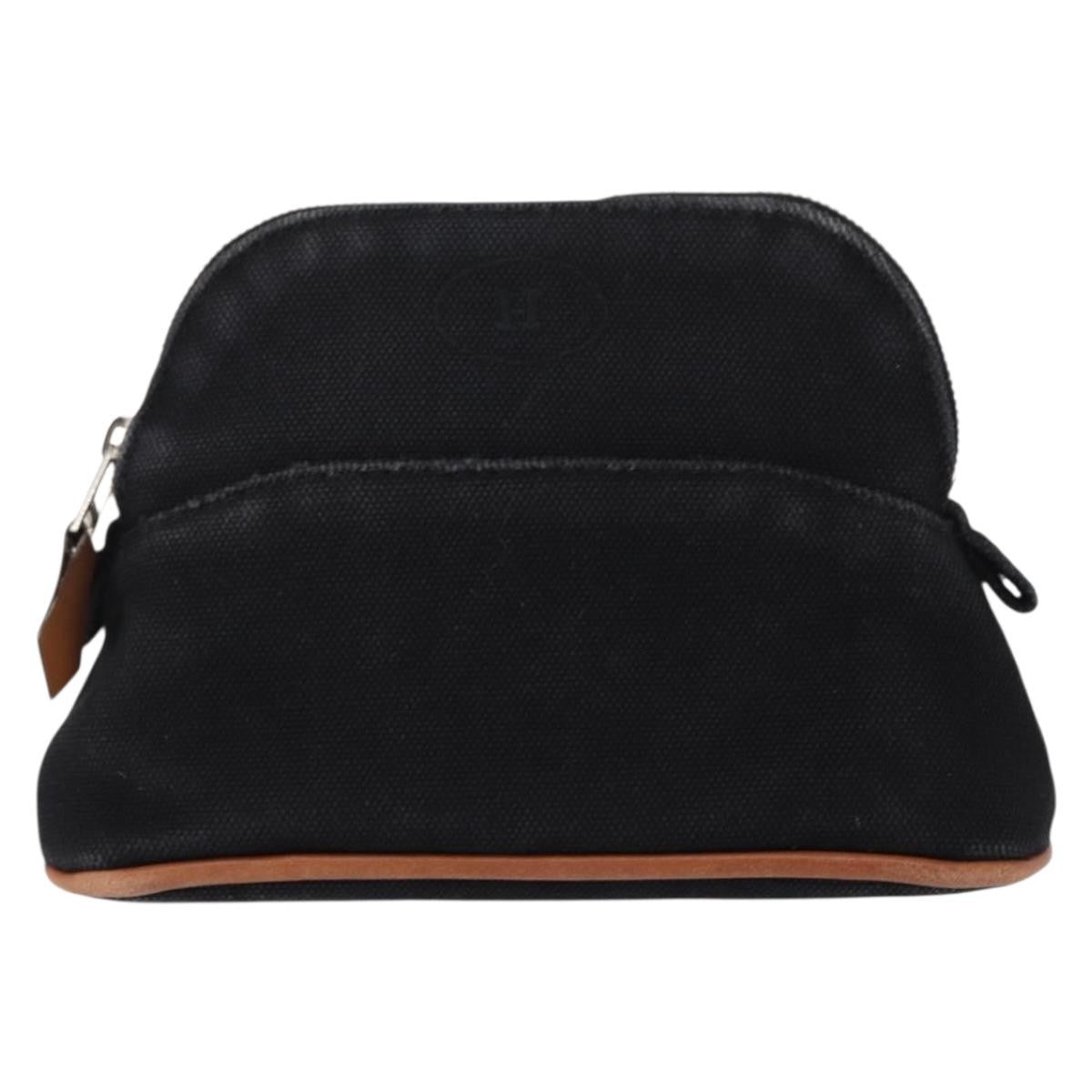 Hermes Bolide Travel Canvas Black Canvas Clutche & Pouche Bag (Pre-Owned)