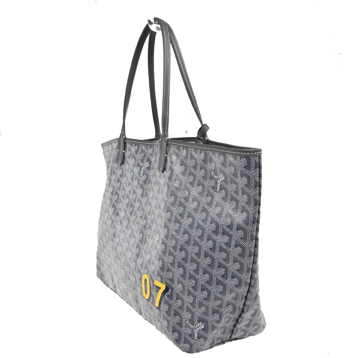 Goyard Saint Louis Coated Canvas Gray Canvas Tote Bag Bag (Pre-Owned)