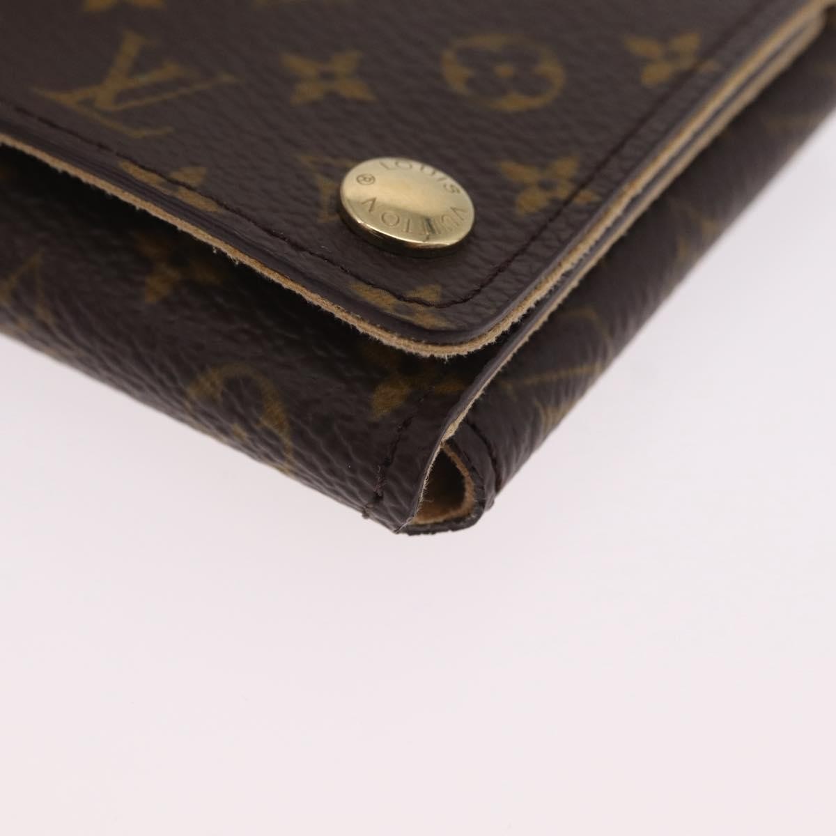Louis Vuitton Folding Jewelry Case Monogram Canvas Brown Canvas Toiletry Case Accessory (Pre-Owned)