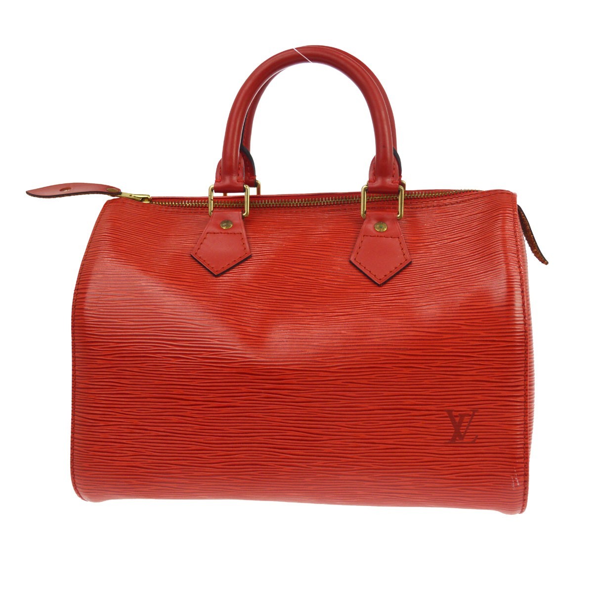 Louis Vuitton Speedy Epi Leather Red Leather Handbag (Pre-Owned)
