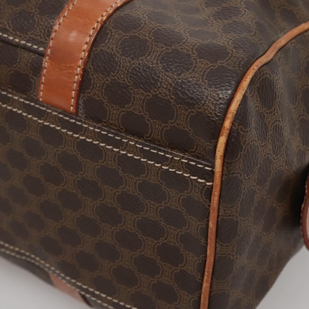 Celine Macadam Macadam With Leather Brown Canvas Bag (Pre-Owned)