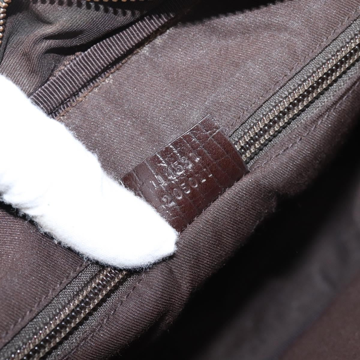 Gucci Front Zip Pocket Messenger Gg Coated Canvas Beige Canvas Shoulder Bag Bag (Pre-Owned)