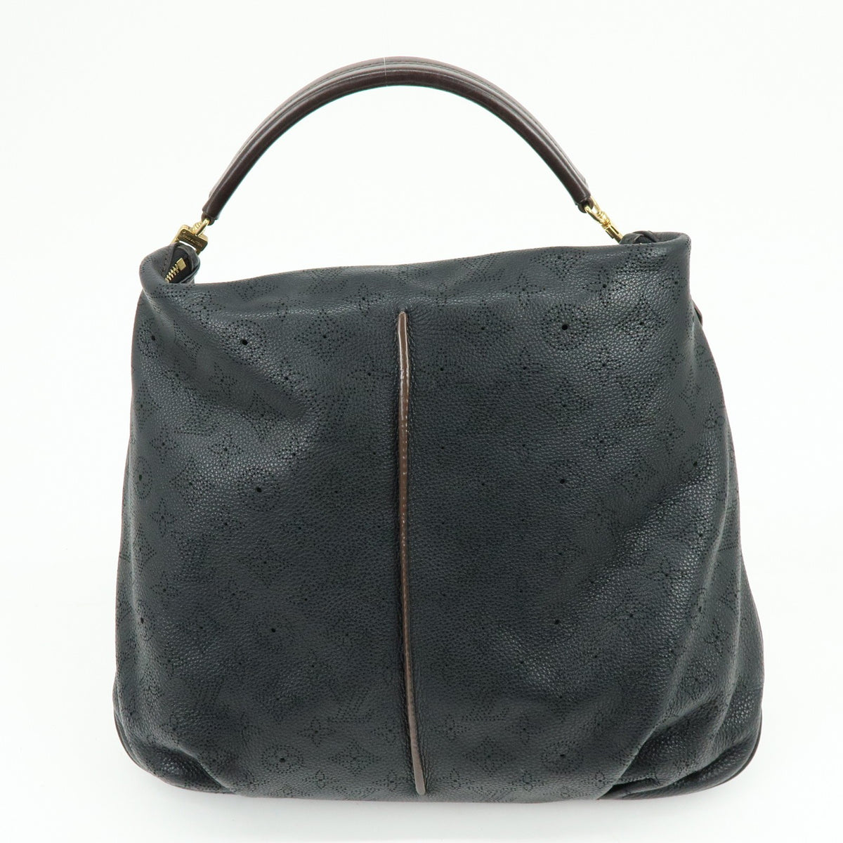 Louis Vuitton Selene Mahina Leather Black Leather Handbag (Pre-Owned)