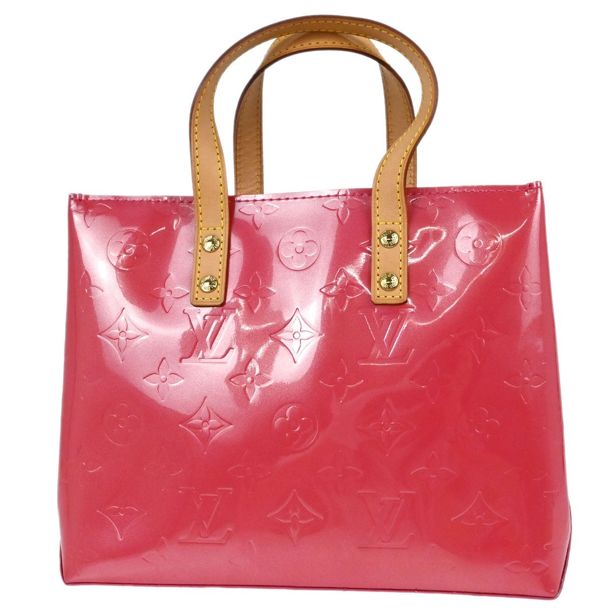 Louis Vuitton Reade Monogram Vernis Pink Patent_Leather Handbag (Pre-Owned)