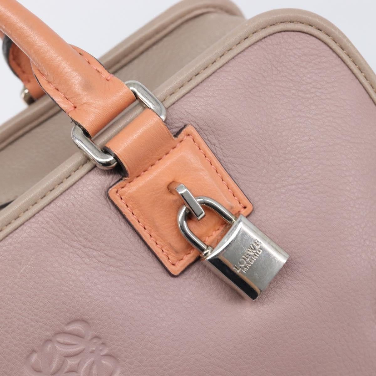 Loewe Amazona Leather Pink Leather Handbag (Pre-Owned)