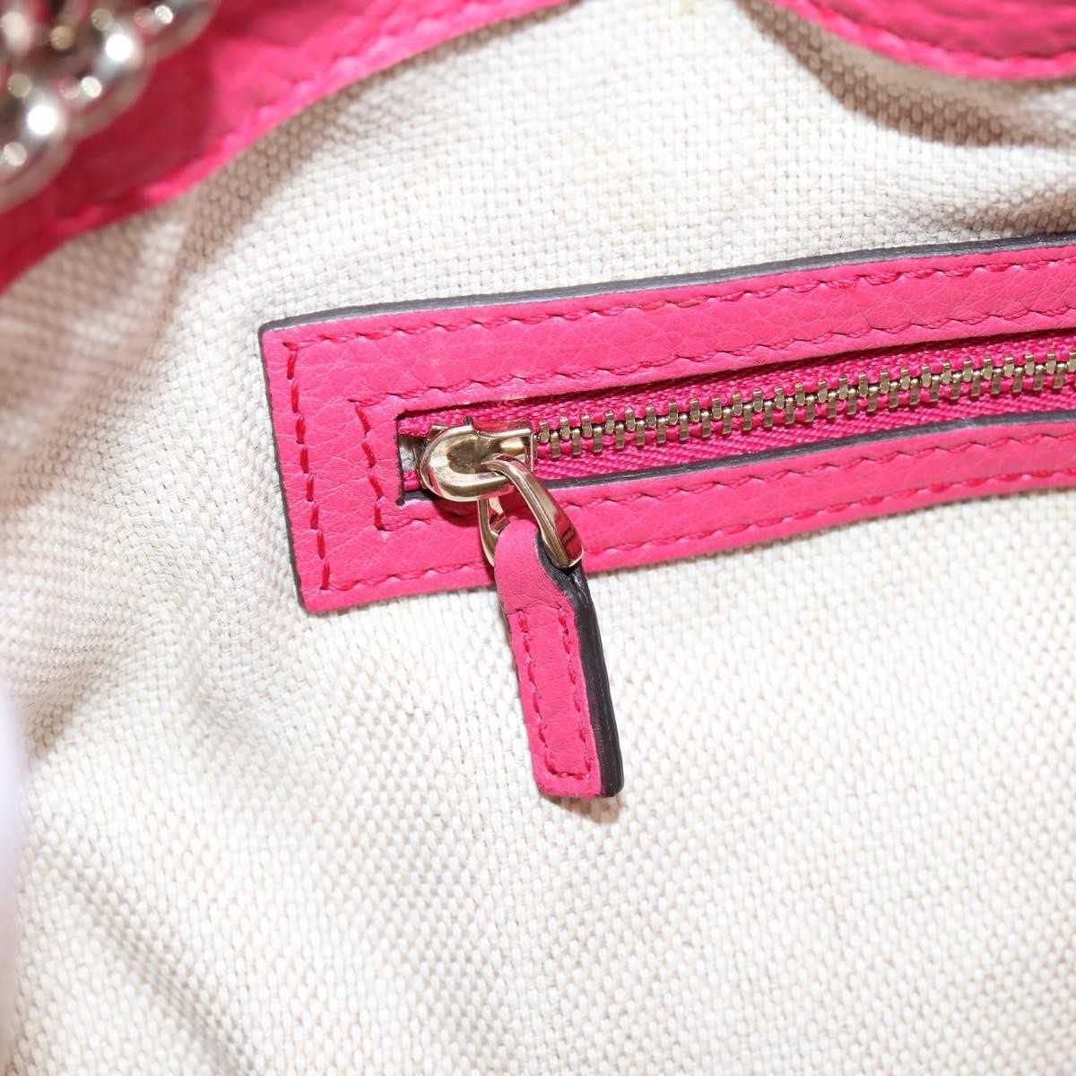 Gucci Soho Chain Strap Leather Pink Leather Shoulder Bag Bag (Pre-Owned)