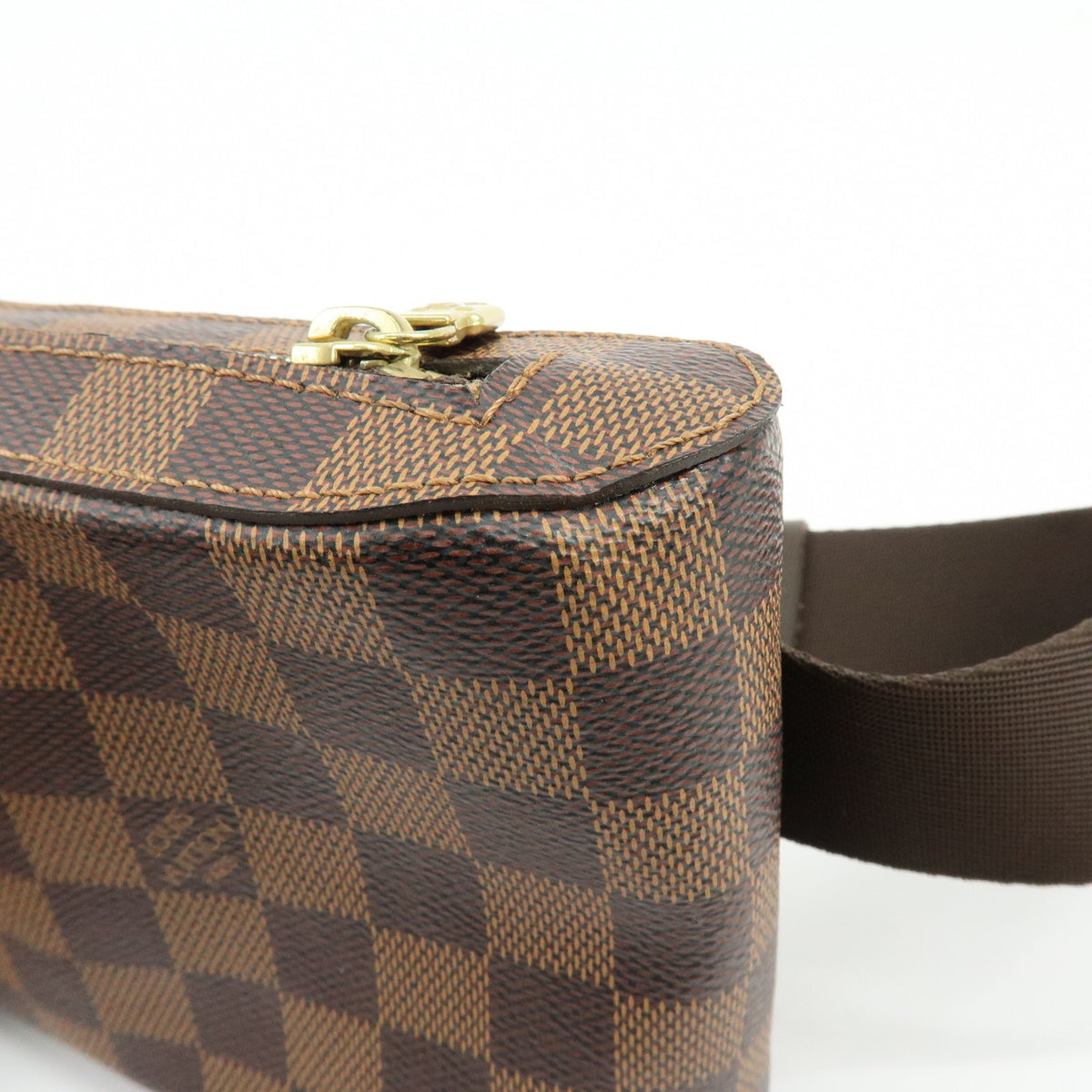 Louis Vuitton Geronimos Waist Damier Brown Canvas Shoulder Bag Bag (Pre-Owned)