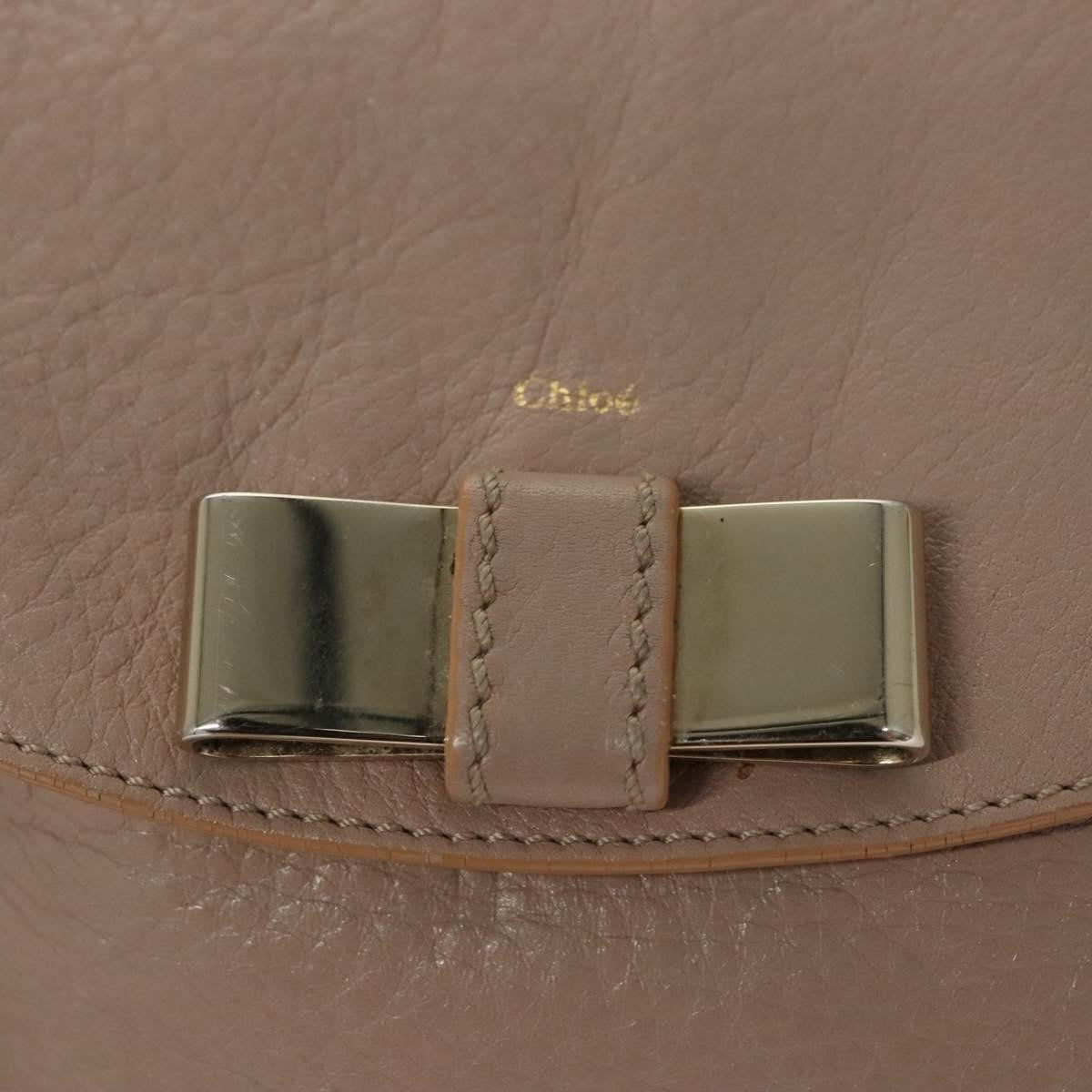Chloe Lily Leather Pink Leather Handbag (Pre-Owned)