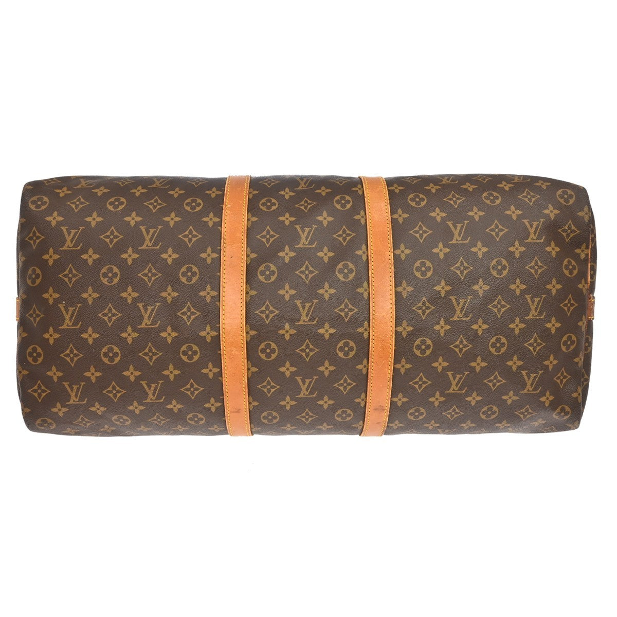 Louis Vuitton Keepall Bandouliere Monogram Canvas Brown Canvas Travel Bag Bag (Pre-Owned)