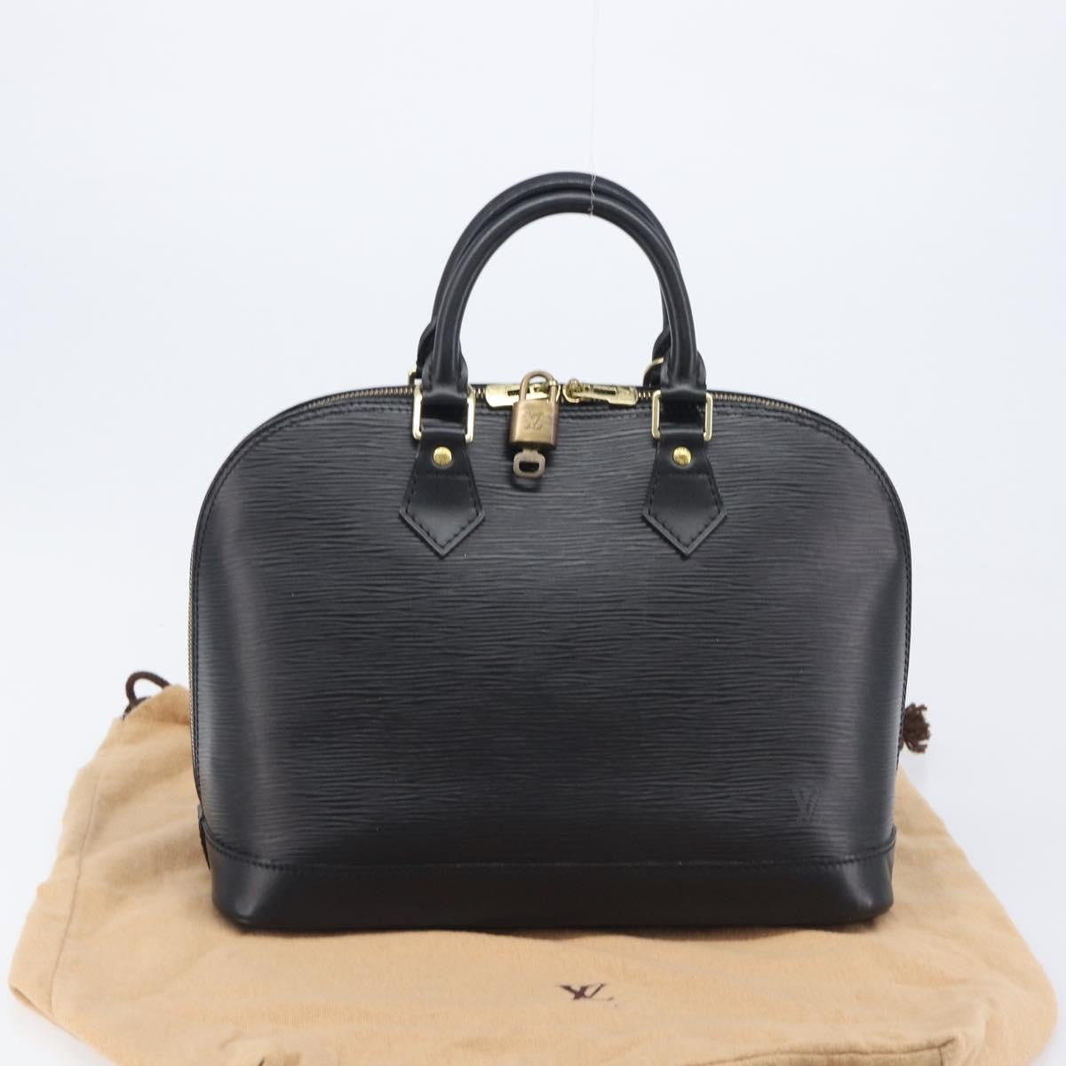 Louis Vuitton Vintage Alma Epi Leather Black Leather Handbag (Pre-Owned)