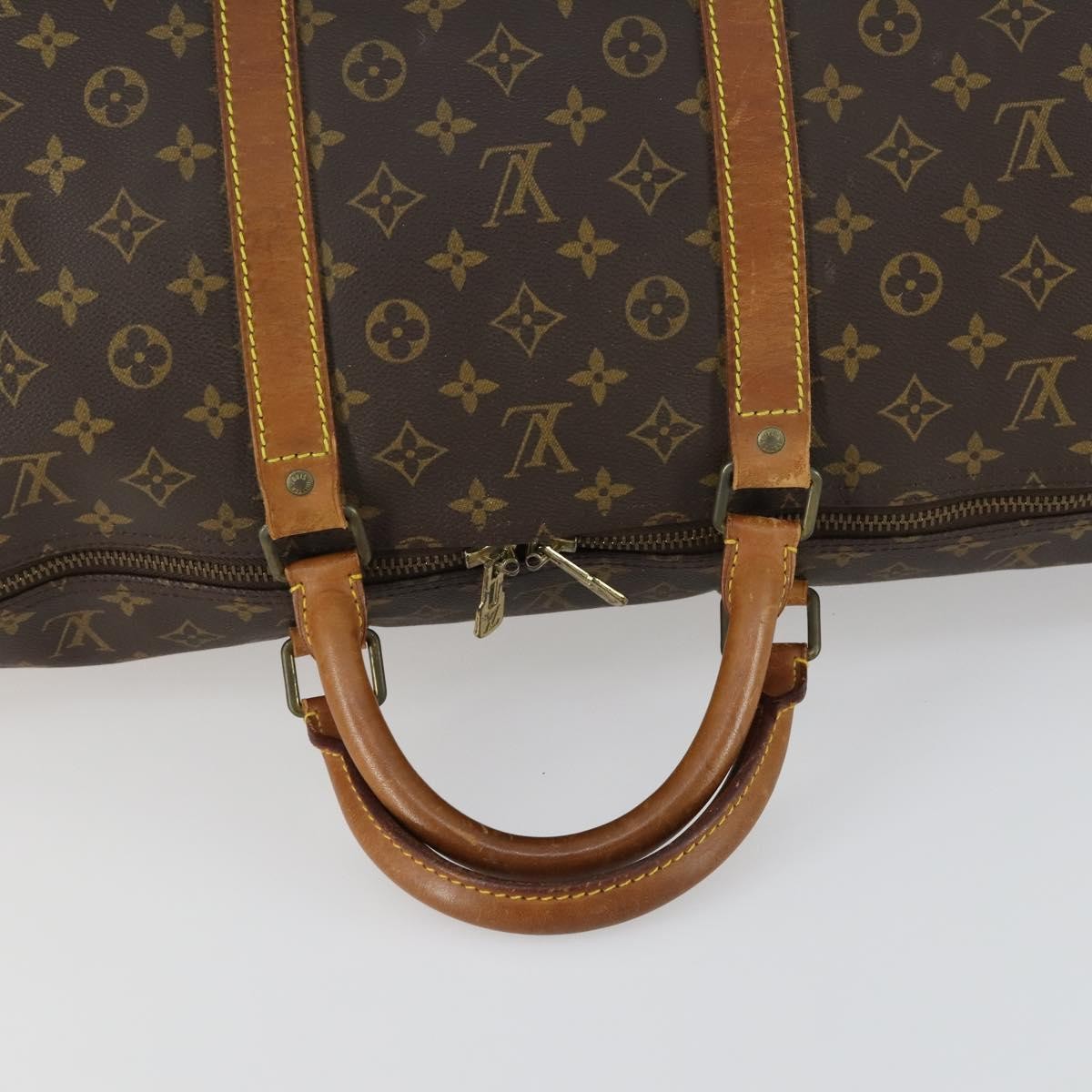 Louis Vuitton Keepall Monogram Canvas Brown Canvas Travel Bag Bag (Pre-Owned)