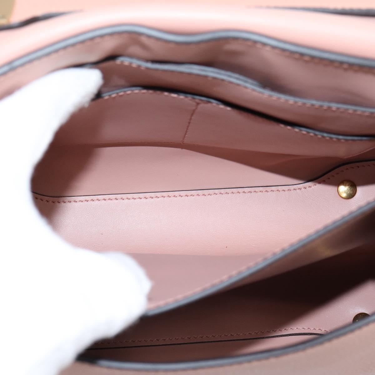Salvatore Ferragamo Margot Satchel Leather Pink Leather Handbag (Pre-Owned)