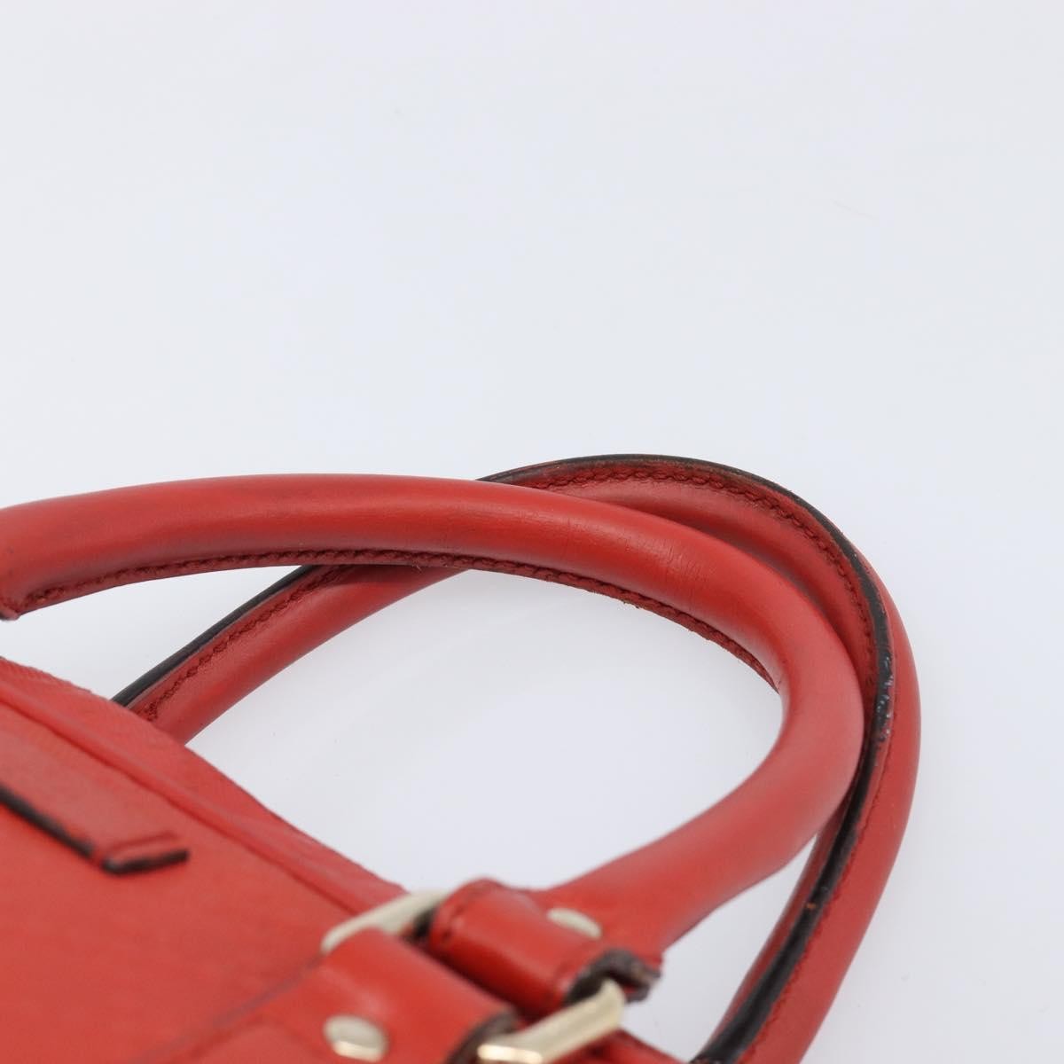 Gucci Bright Convertible Diamante Leather Red Leather Briefcase Bag (Pre-Owned)