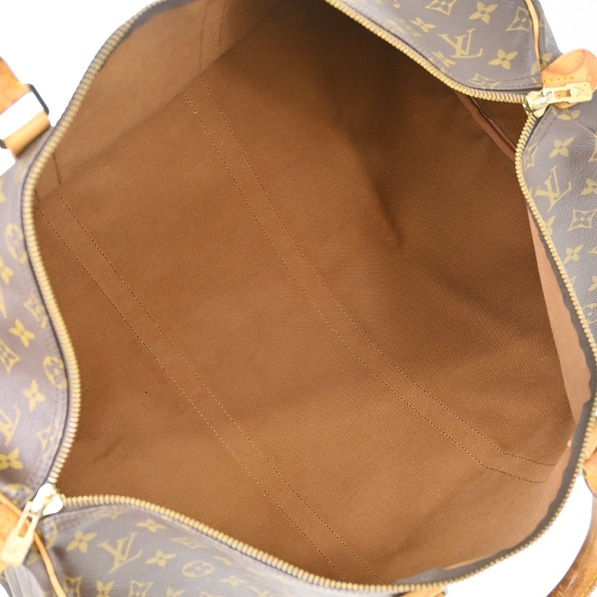Louis Vuitton Keepall Monogram Canvas Brown Canvas Travel Bag Bag (Pre-Owned)