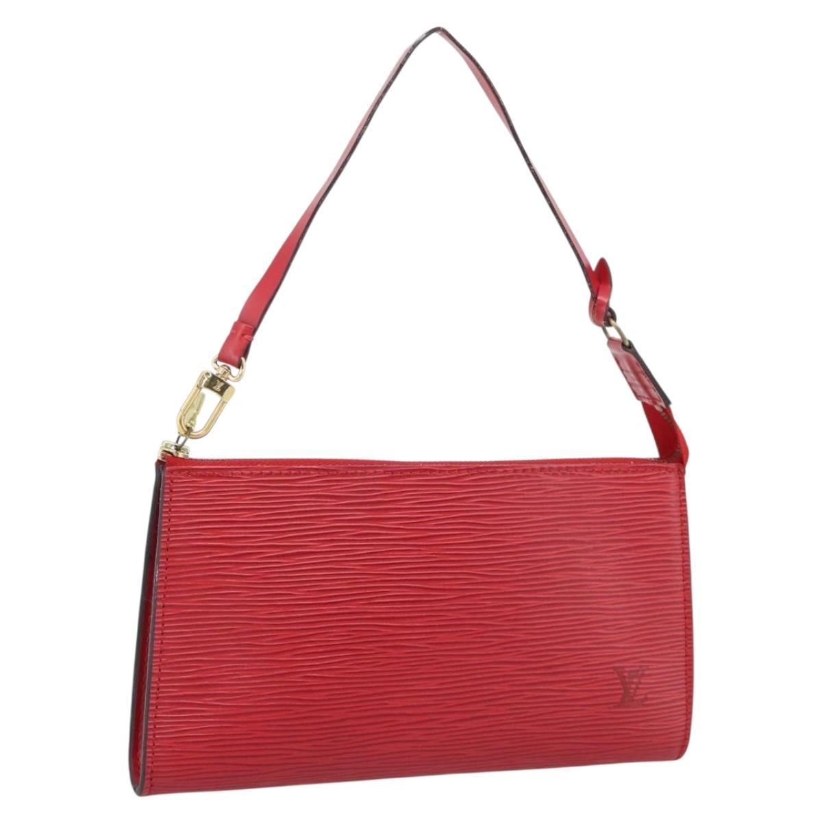 Louis Vuitton Pochette Accessoires Epi Red Leather Clutche & Pouche Bag (Pre-Owned)