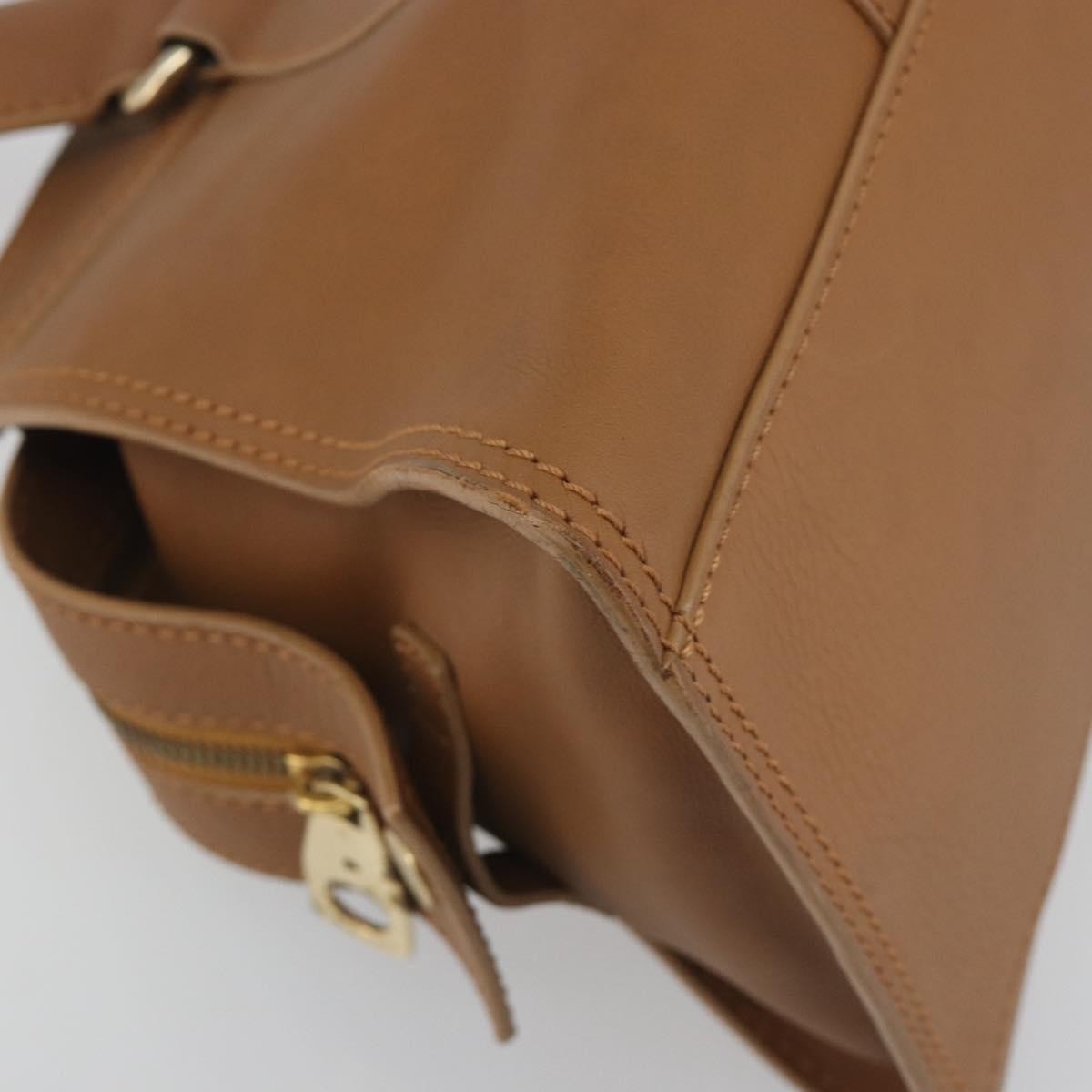 Celine Vintage Leather Brown Leather Handbag (Pre-Owned)