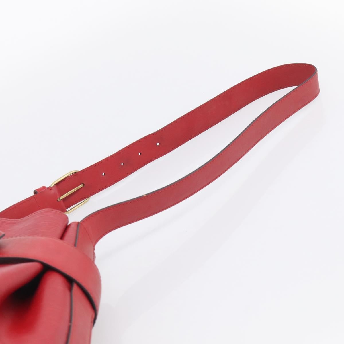 Louis Vuitton Vintage Sac D'epaule Epi Leather Red Leather Handbag (Pre-Owned)