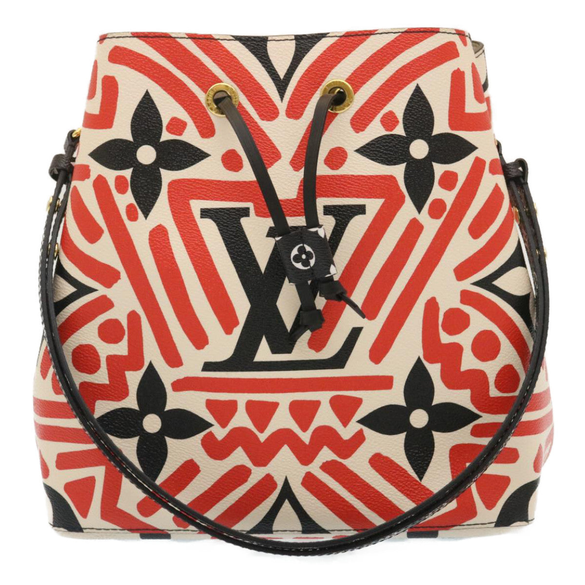 Louis Vuitton Neonoe Limited Edition Crafty Monogram Giant Red Canvas Handbag (Pre-Owned)