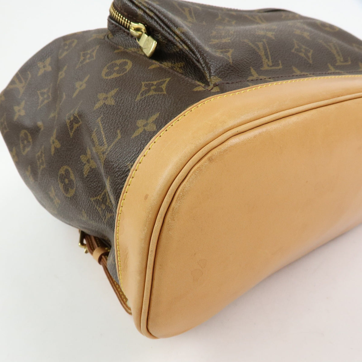 Louis Vuitton Vintage Montsouris Monogram Canvas Brown Canvas Backpack Bag (Pre-Owned)