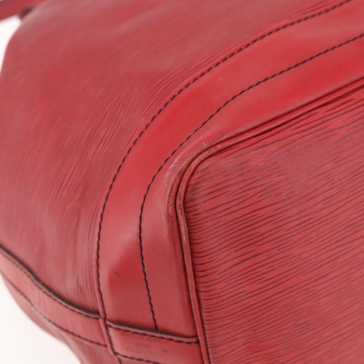 Louis Vuitton Petit Noe Nm Epi Leather Red Leather Shoulder Bag Bag (Pre-Owned)