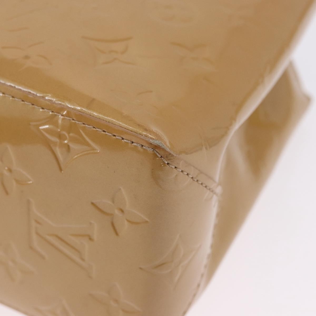 Louis Vuitton Reade Monogram Vernis Beige Patent_Leather Handbag (Pre-Owned)