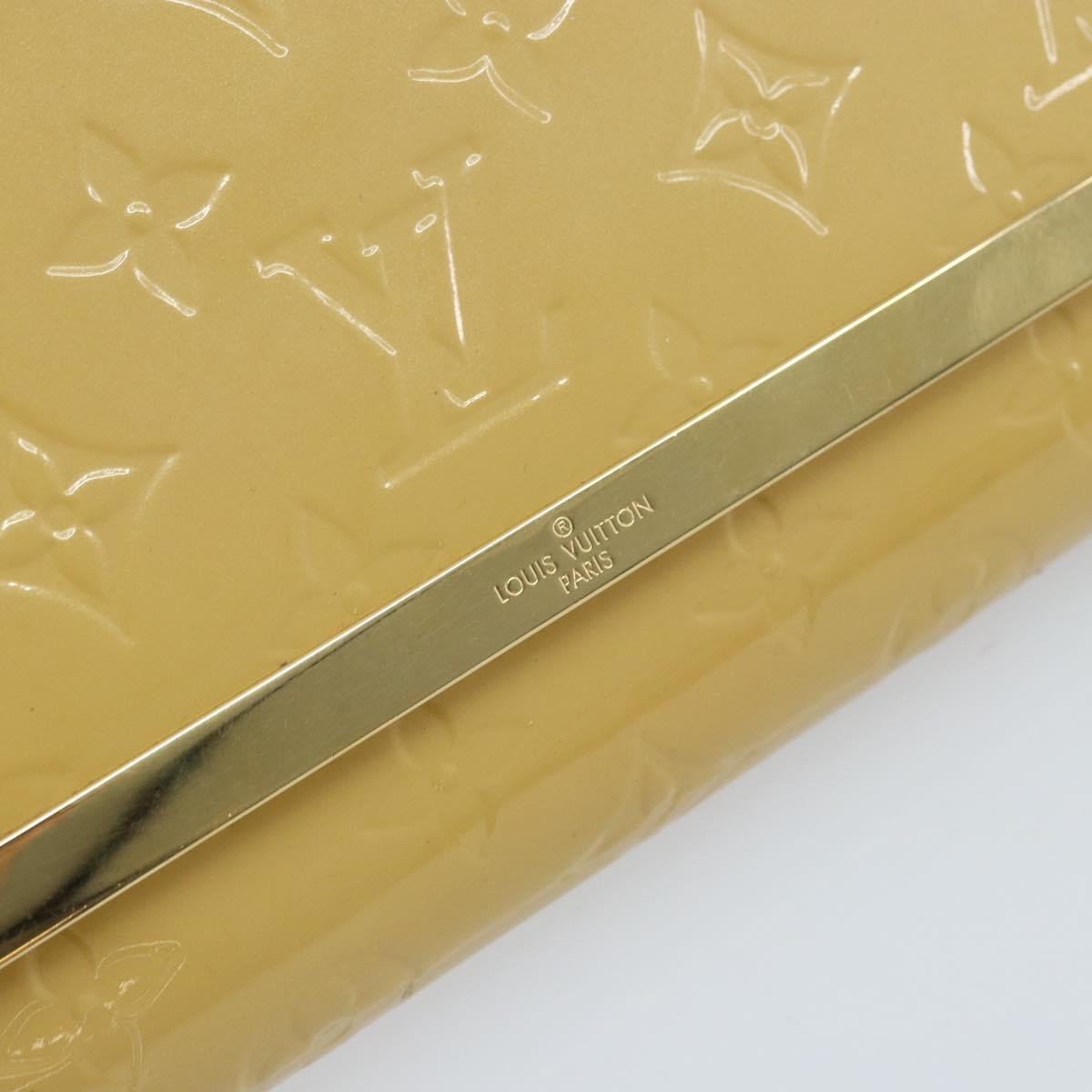 Louis Vuitton Ana Monogram Vernis Yellow Patent_Leather Handbag (Pre-Owned)