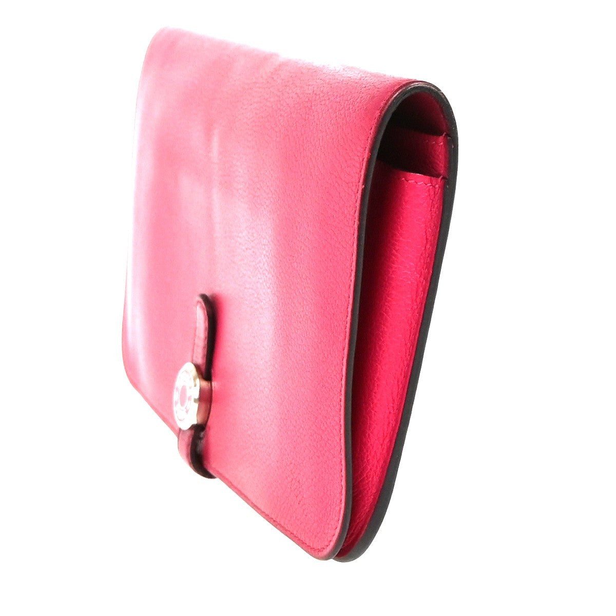 Hermes Dogon Duo Combined Leather Pink Leather Wallets Accessory (Pre-Owned)