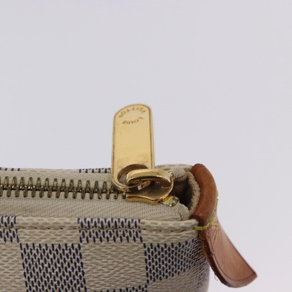 Louis Vuitton Totally Damier Azur Beige Canvas Shoulder Bag Bag (Pre-Owned)