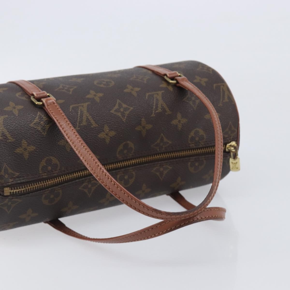 Louis Vuitton Papillon Monogram Canvas Brown Canvas Handbag (Pre-Owned)