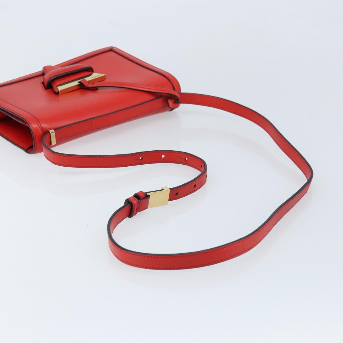 Loewe Barcelona Leather Red Leather Shoulder Bag Bag (Pre-Owned)