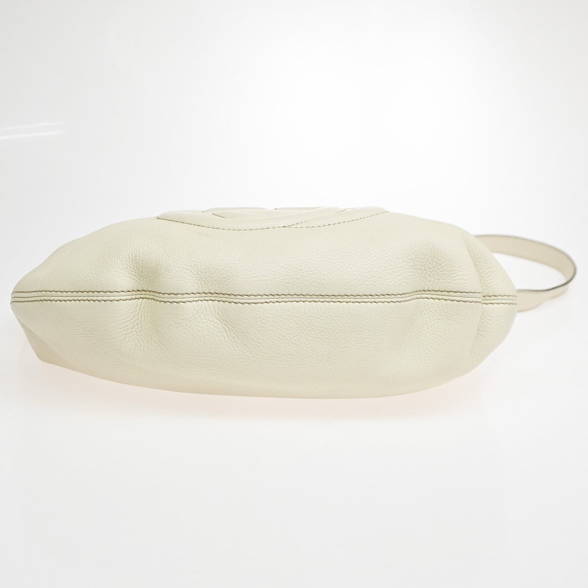 Gucci Soho Messenger Leather White Leather Shoulder Bag Bag (Pre-Owned)