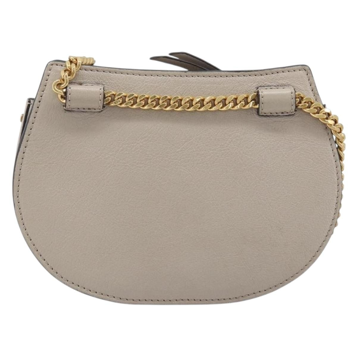Chloe Pixie Belt Leather And Suede Beige Leather Handbag (Pre-Owned)