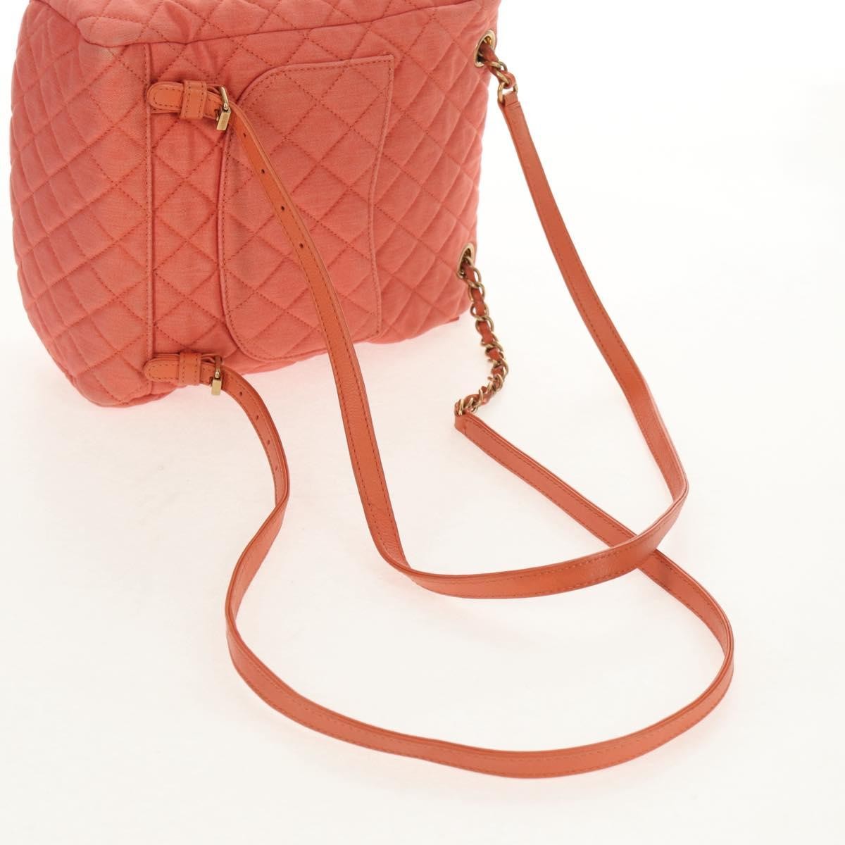 Chanel Vintage Flap Denim Pink Denim_Jeans Backpack Bag (Pre-Owned)