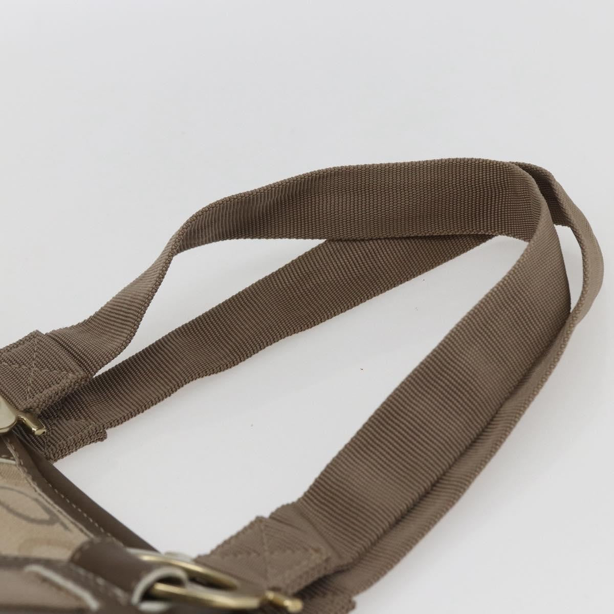 Salvatore Ferragamo Gancini Tote Gancini Canvas Beige Canvas Tote Bag Bag (Pre-Owned)