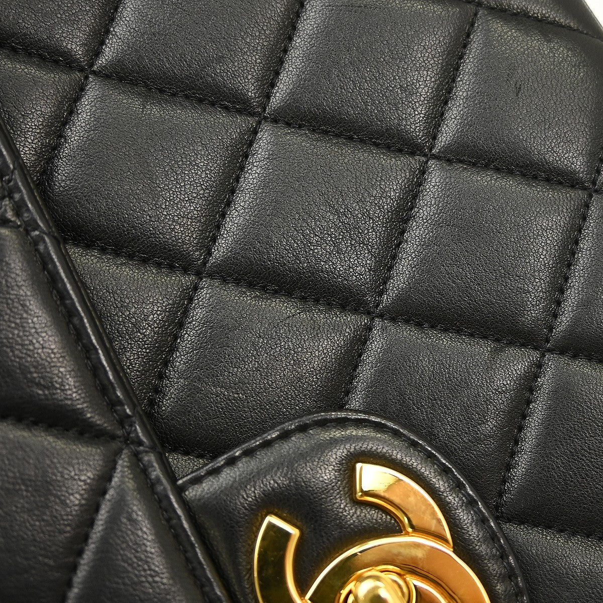 Chanel Chanel Sac Jumbo Caviar Noir Caviar Black Leather Shoulder Bag Bag (Pre-Owned)