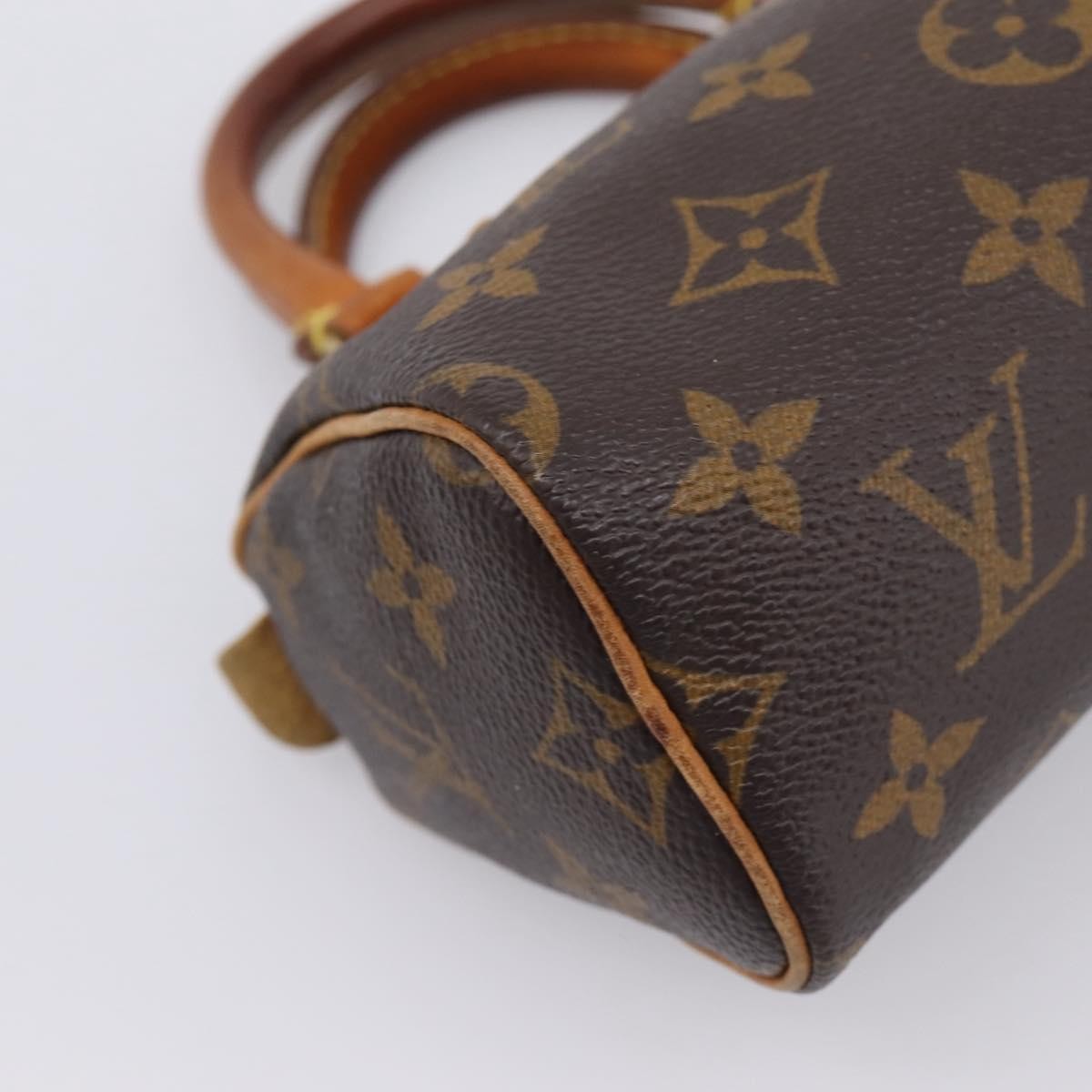 Louis Vuitton Speedy Mini Hl Monogram Canvas Brown Canvas Handbag (Pre-Owned)