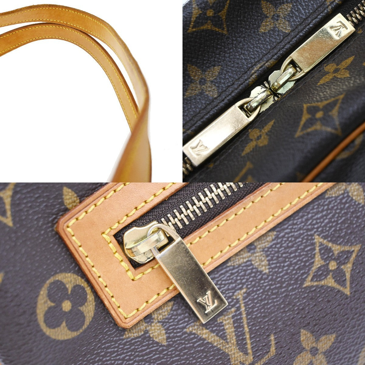 Louis Vuitton Cite Monogram Canvas Brown Canvas Handbag (Pre-Owned)