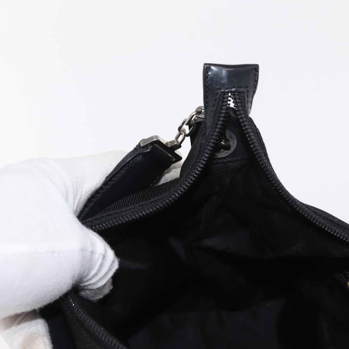 Salvatore Ferragamo Vala Nylon Black Nylon Shoulder Bag Bag (Pre-Owned)