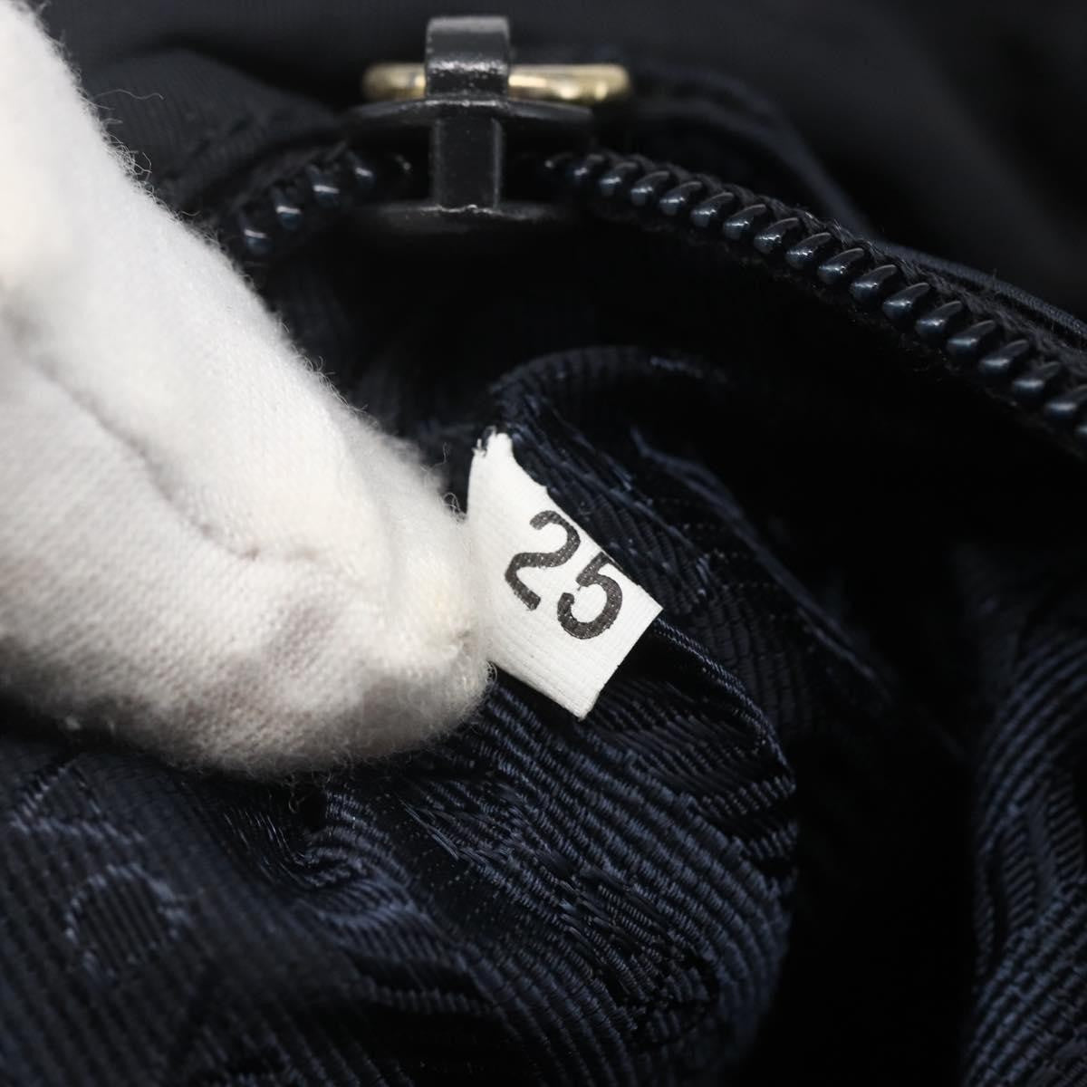 Prada Vintage Tessuto Black Nylon Shoulder Bag Bag (Pre-Owned)
