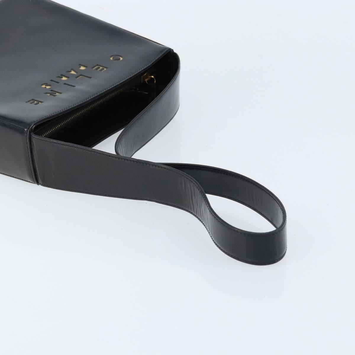 Celine Vintage Leather Black Leather Shoulder Bag Bag (Pre-Owned)
