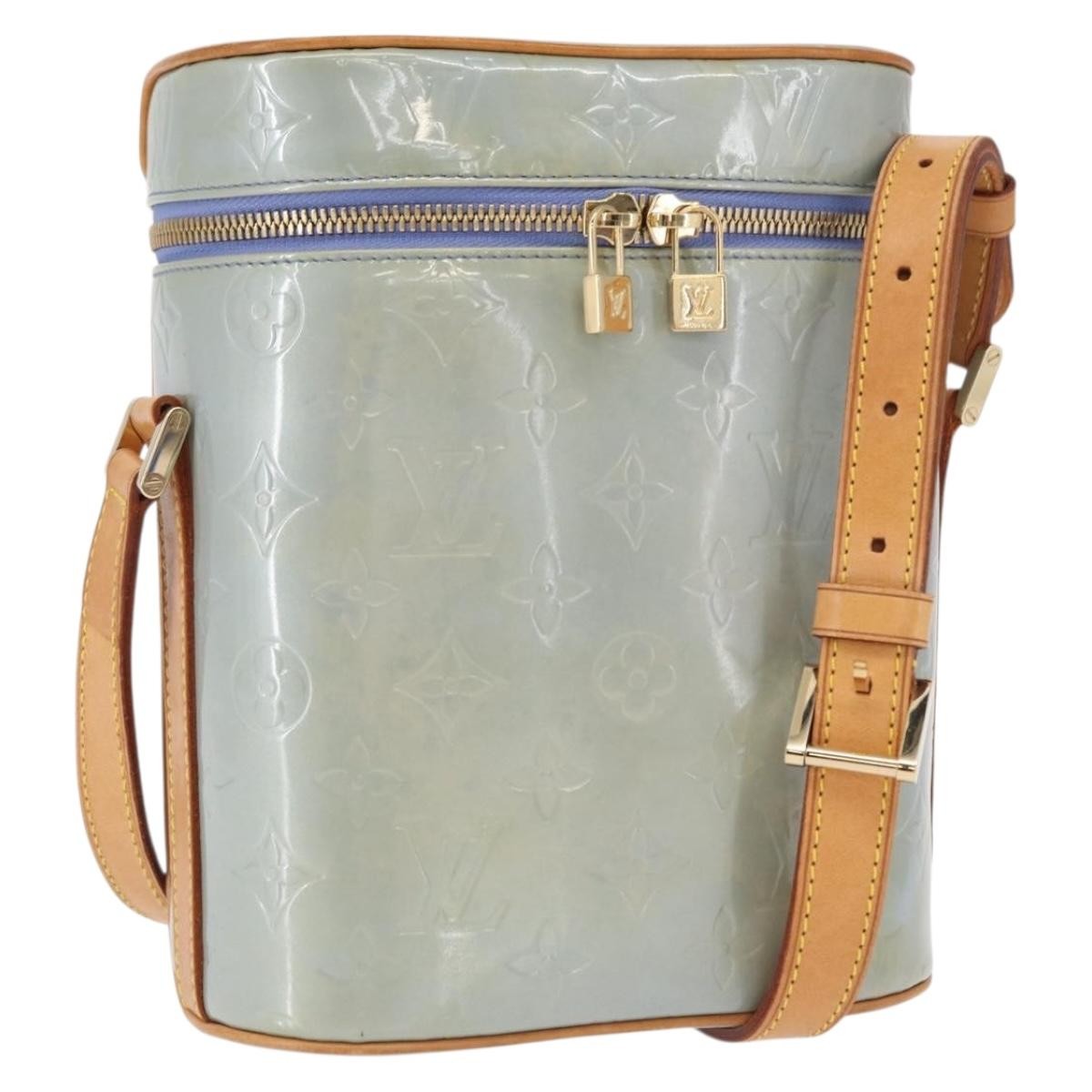 Louis Vuitton Sullivan Monogram Vernis Blue Patent_Leather Shoulder Bag Bag (Pre-Owned)