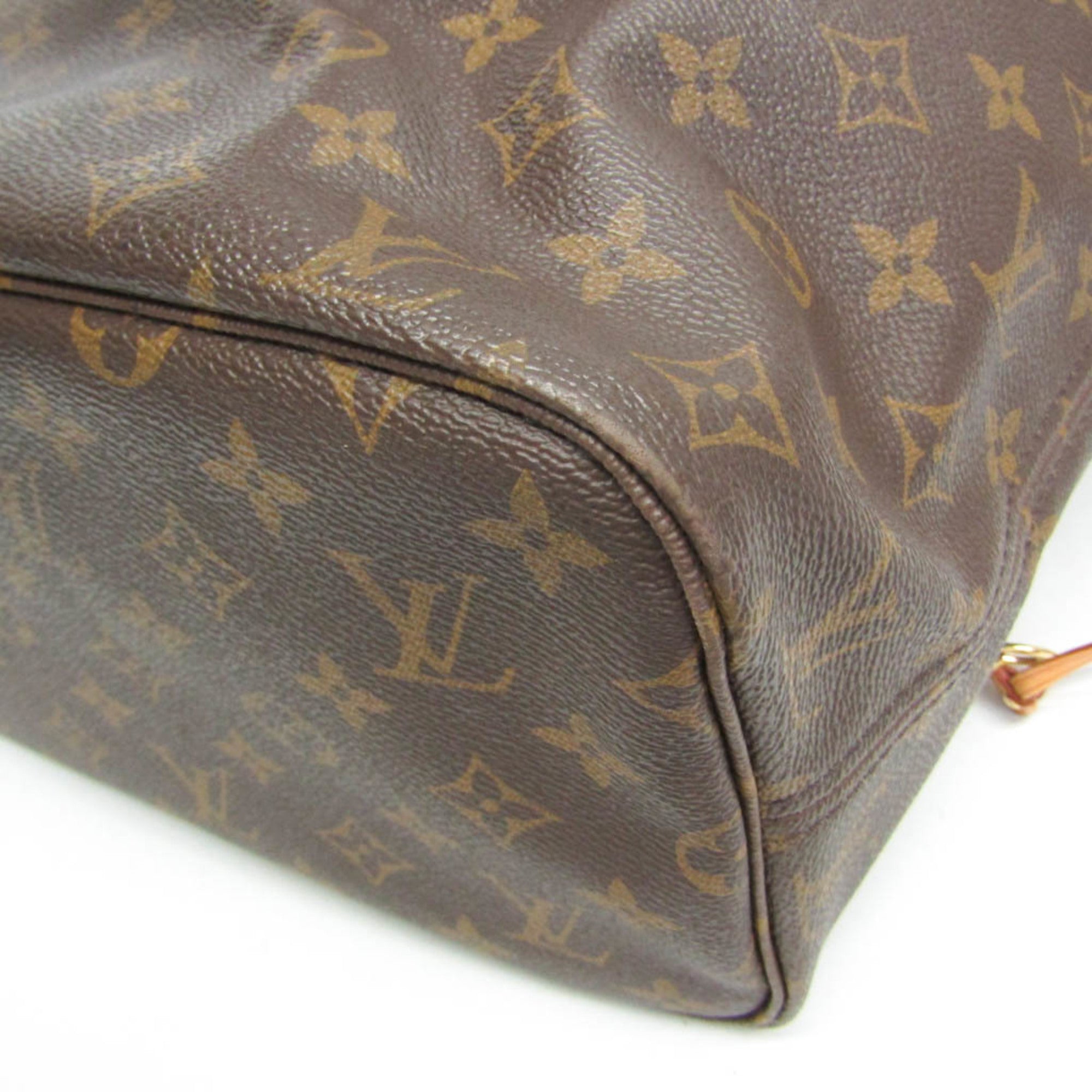 Louis Vuitton Neverfull Monogram Canvas Brown Canvas Tote Bag Bag (Pre-Owned)