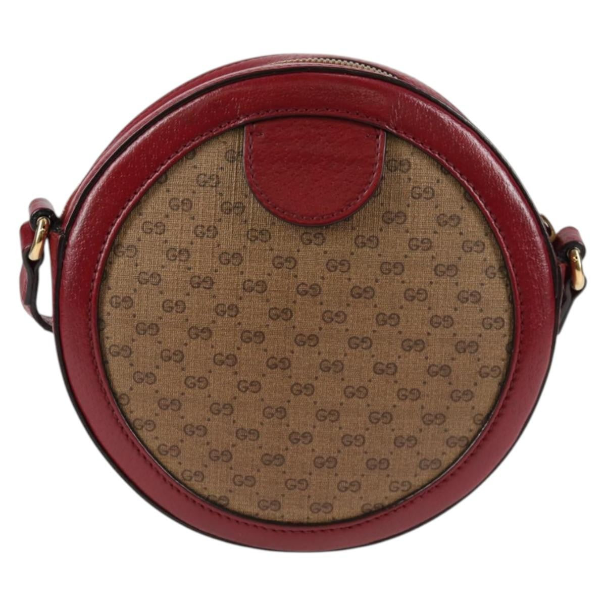 Gucci Doraemon Round Printed Mini Gg Coated Canvas Beige Canvas Shoulder Bag Bag (Pre-Owned)