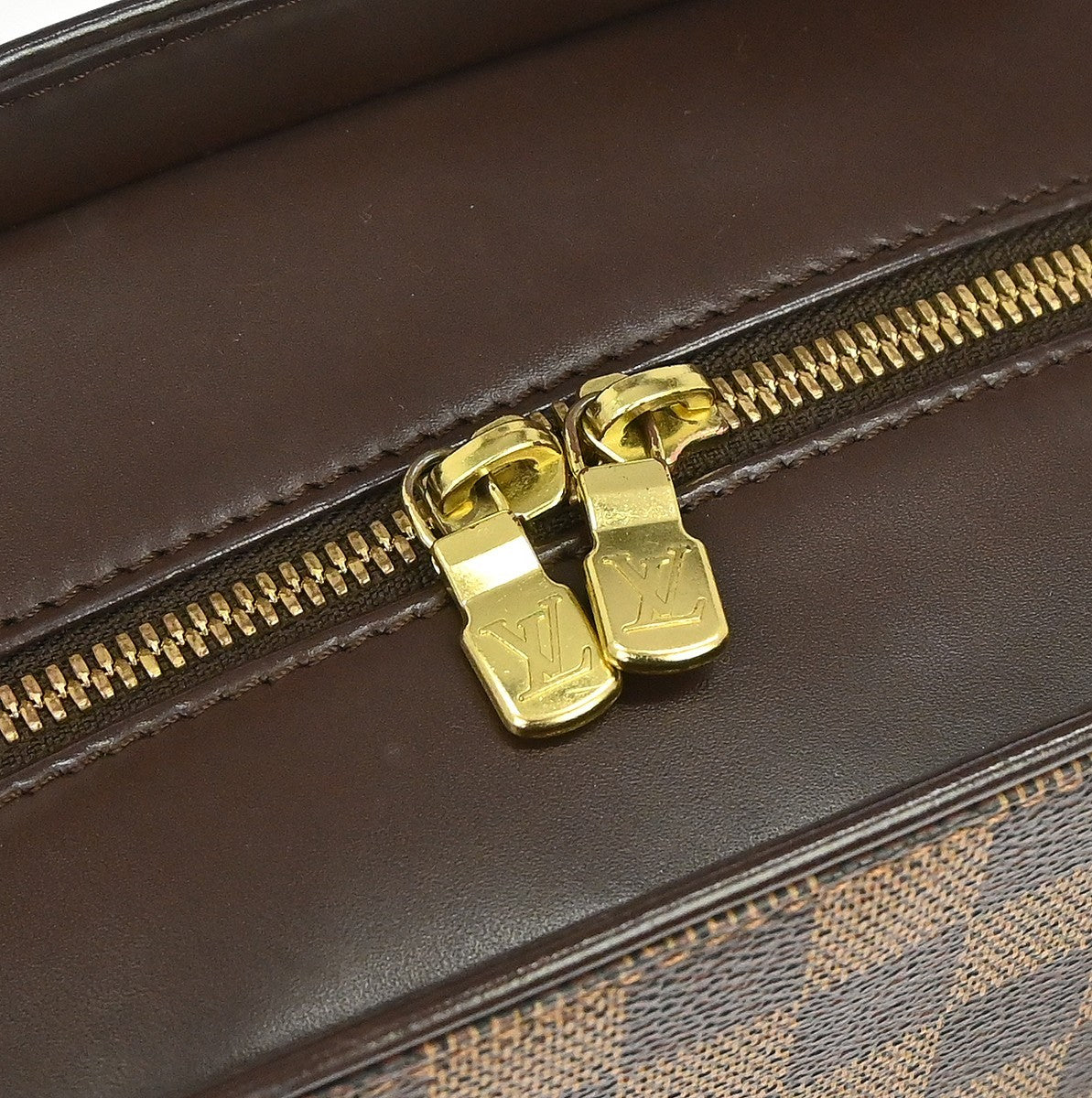 Louis Vuitton Sarria Damier Brown Canvas Handbag (Pre-Owned)